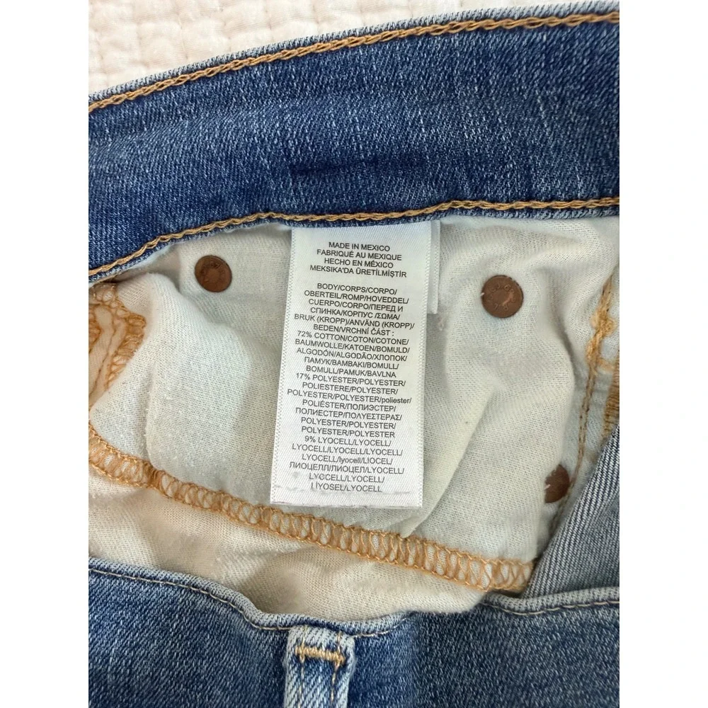Polo Ralph Lauren Tompkins Skinny Crop Jeans Medium Wash Denim Size 31
